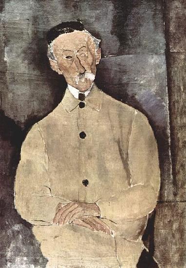 Amedeo Modigliani Portrat des Monsieur Lepoutre oil painting picture
